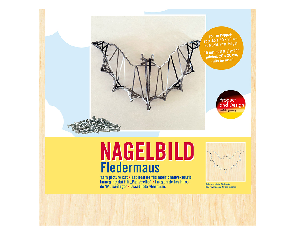 NAGELBILD "Fledermau