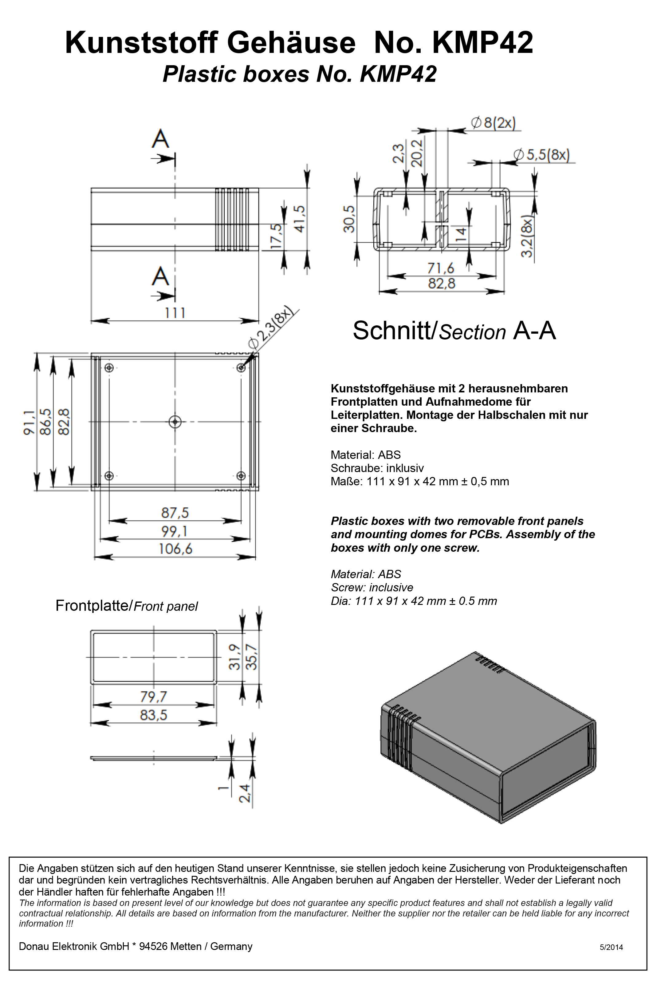 KMP KUNSTSTOFF GEHÄU