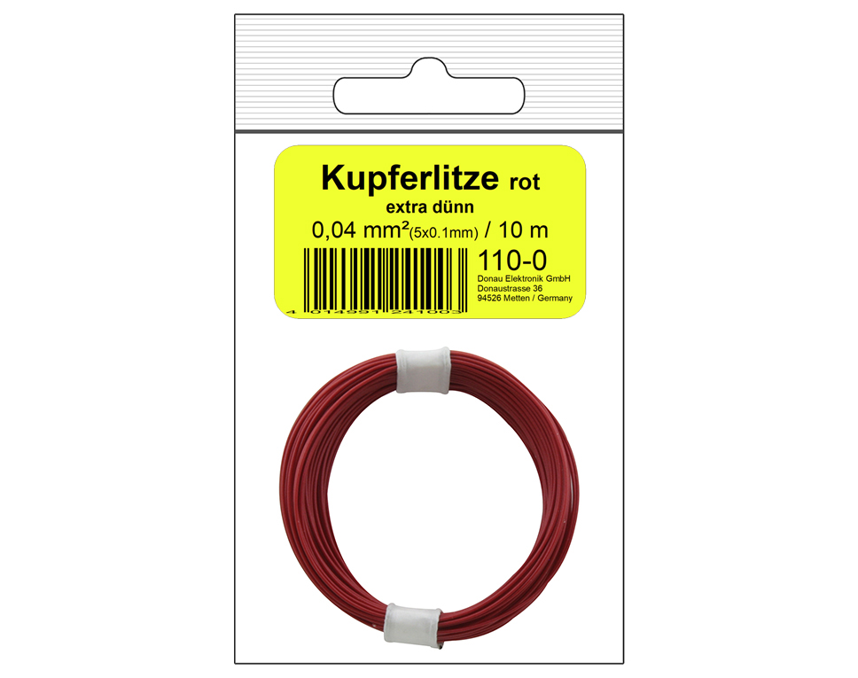 KUPFER-LITZE 0,04 / 