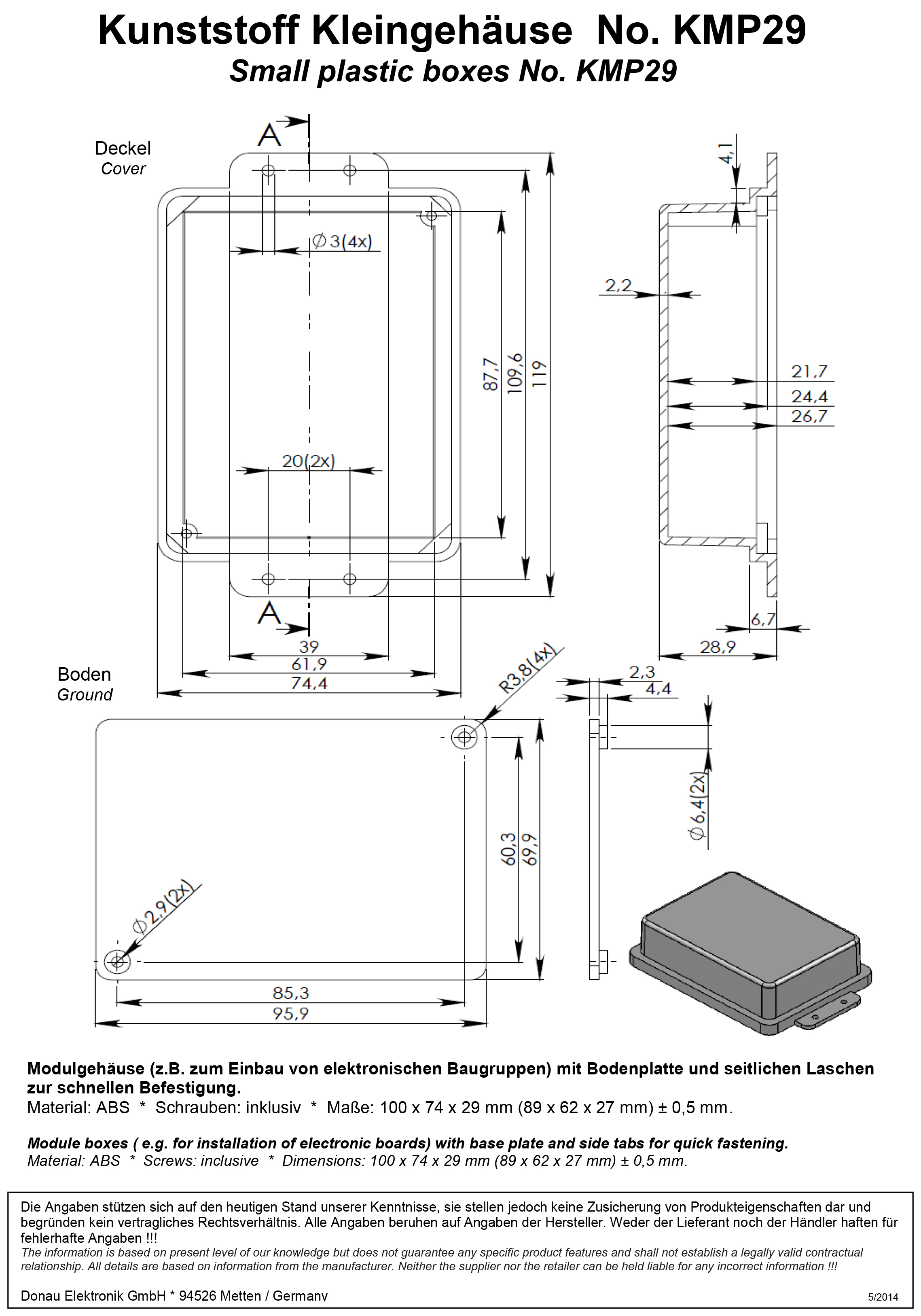 KMP MODUL GEHÄUSE 10